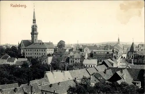 Ak Radeberg in Sachsen, Blick auf die Stadt