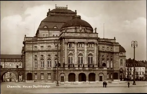 Ak Chemnitz in Sachsen, Neues Stadttheater