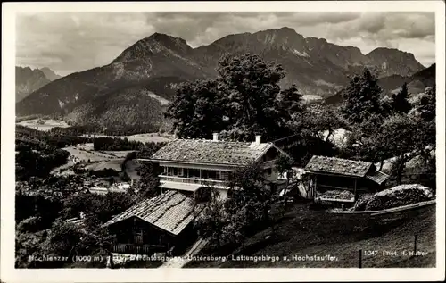 Ak Berchtesgaden in Oberbayern, Hochlenzer, Untersberg, Lattengebirge, Hochstauffer