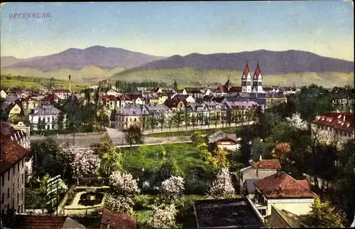 Ak Offenburg in Baden Schwarzwald, Panorama