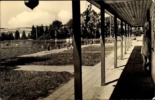 Ak Oppach in der Oberlausitz, Volksbad