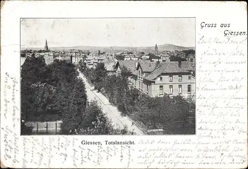 Ak Gießen an der Lahn Hessen, Totalansicht