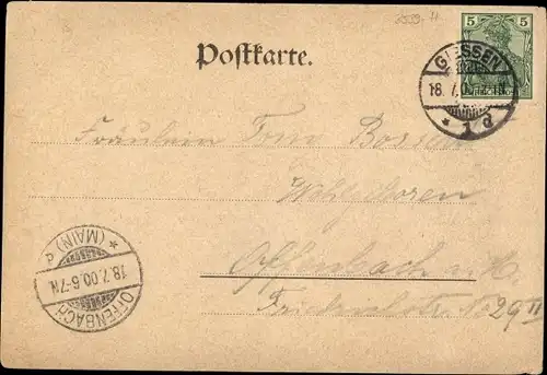 Ak Gießen an der Lahn Hessen, Totalansicht