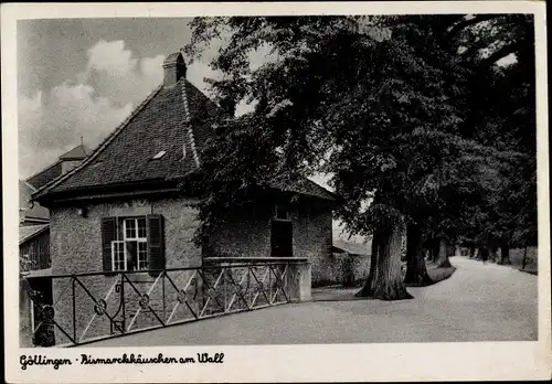 Ak Göttingen in Niedersachsen, Bismarckhäuschen am Wall