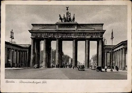 Ak Berlin Mitte, Brandenburger Tor