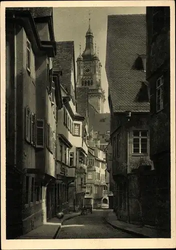 Ak Stuttgart in Württemberg, Serie: Alt-Stuttgart,  Turmstraße, Turm neues Rathaus