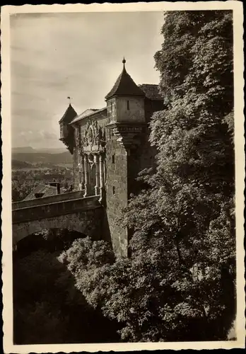 Ak Tübingen am Neckar, Portal am Schloss Hohentübingen