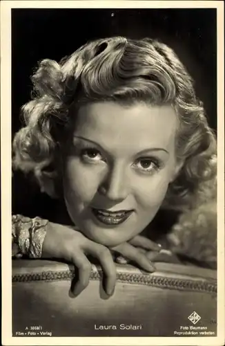 Ak Schauspielerin Laura Solari, Portrait, Ufa
