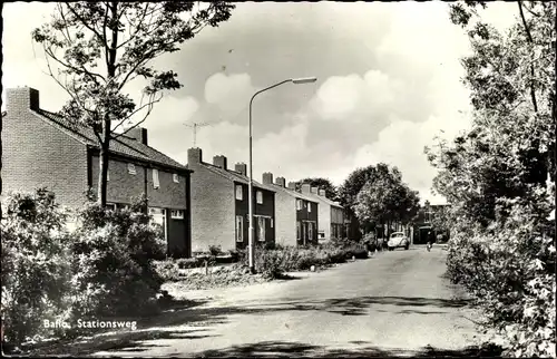 Ak Baflo Het Hogeland Groningen, Stationsweg