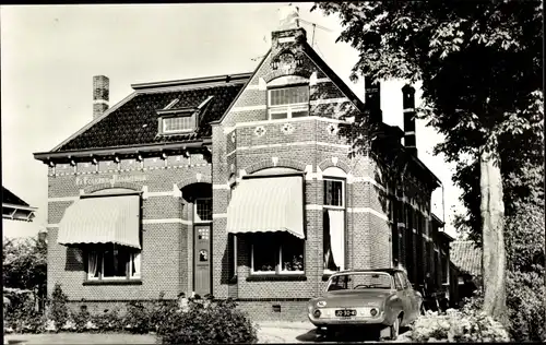 Ak Appingedam Groningen Niederlande, Blick auf  ein Gebäude, Auto