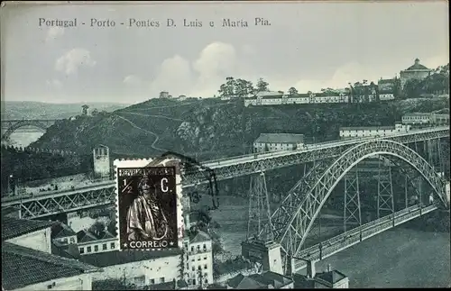 Ak Porto Portugal, Pontes D. Luis e Maria Pia