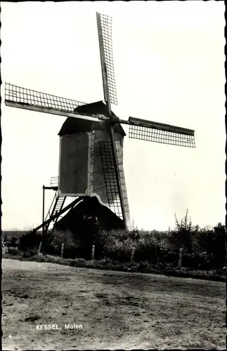 Ak Kessel Limburg Niederlande, Molen