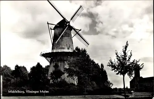 Ak Middelburg Zeeland Niederlande, Vlissingse Molen