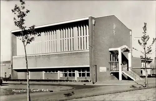 Ak Hoogvliet Rotterdam Südholland Niederlande, Geref. Kerk