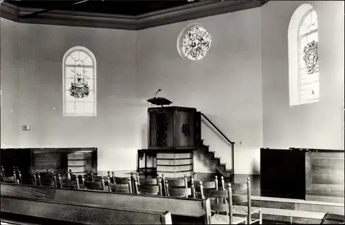 Ak Groot Ammers Südholland, N.H. Kerk, Interieur