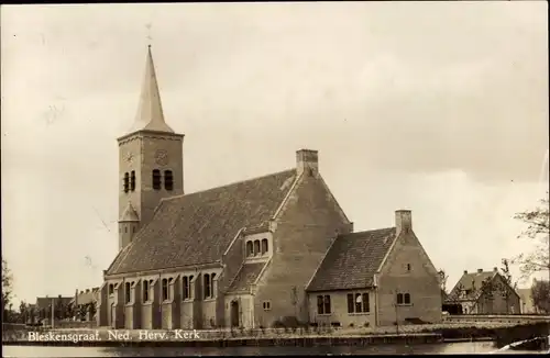 Ak Bleskensgraaf Molenlanden Südholland, Ned. Herv. Kerk