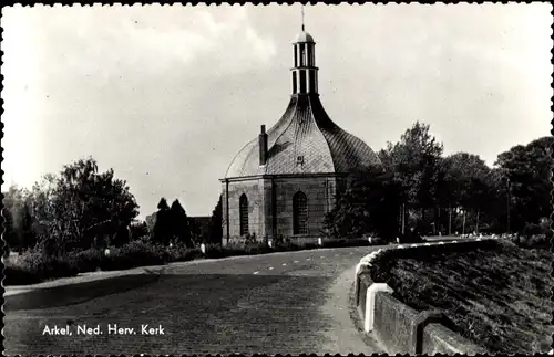 Ak Arkel Molenlanden Südholland, Ned. Herv. Kerk