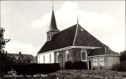 Ak Goudswaard Südholland, Ned. Herv. Kerk