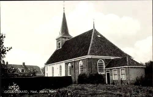 Ak Goudswaard Südholland, Ned. Herv. Kerk