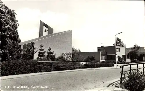 Ak Hazerswoude Südholland, Geref. Kerk