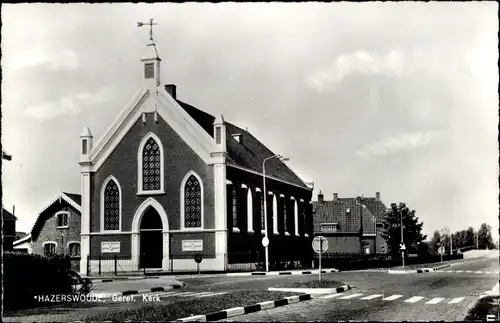 Ak Hazerswoude Südholland, Geref. Kerk