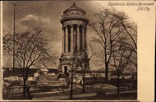 Ak New York City USA, Soldiers and Sailors Monument