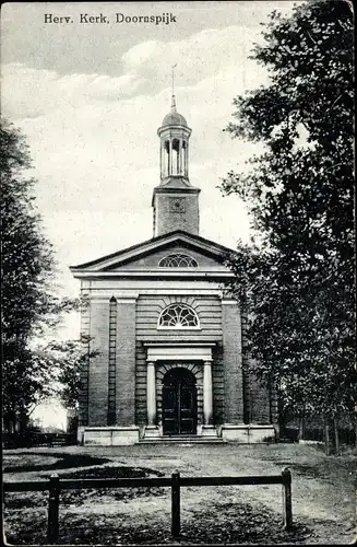 Ak Doornspijk Gelderland, Herv. Kerk