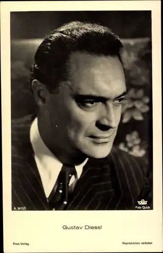 Ak Schauspieler Gustav Diessl, Portrait