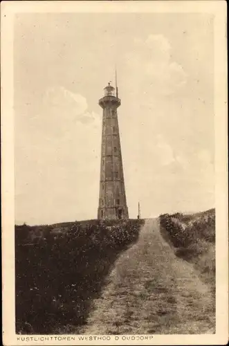 Ak Ouddorp Südholland, Kustlichttoren, Leuchtturm