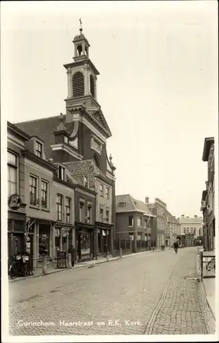 Ak Gorinchem Südholland Niederlande, Haarstraat en R. K. Kerk