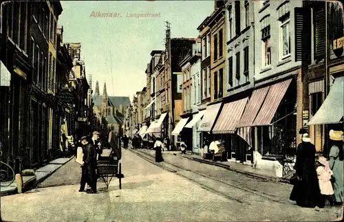 Ak Alkmaar Nordholland, Langestraat