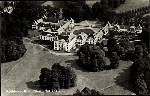 Ak Apeldoorn Gelderland, Paleis Het Loo, Luftbild