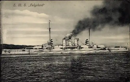 Ak Deutsches Kriegsschiff, SMS Helgoland, Kaiserliche Marine