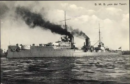 Ak Deutsches Kriegsschiff, SMS von der Tann, Kaiserliche Marine