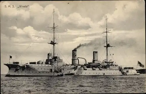 Ak Deutsches Kriegsschiff SMS Vineta, Kaiserliche Marine