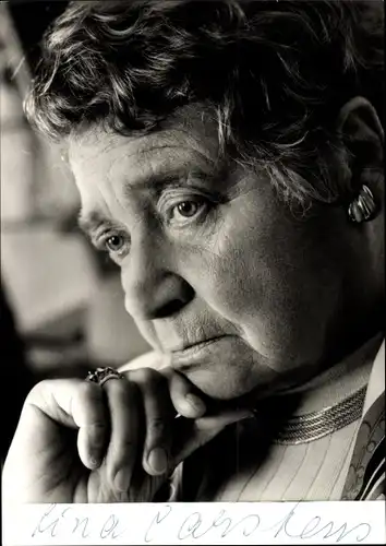 Ak Schauspielerin Lina Carstens, Autogramm