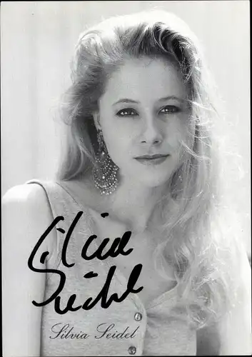 Ak Schauspielerin Silvia Seidel, Portrait, Autogramm