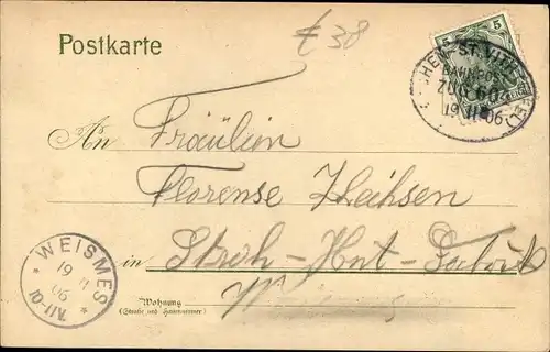 Litho Walheim Aachen in Nordrhein Westfalen, Bahnhof, Neue Kalkwerke, Kirche
