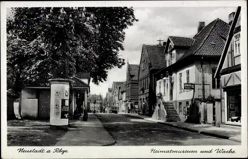 Ak Neustadt am Rübenberge, Heimatmuseum und Wache, Ratskeller, Litfaßsäule