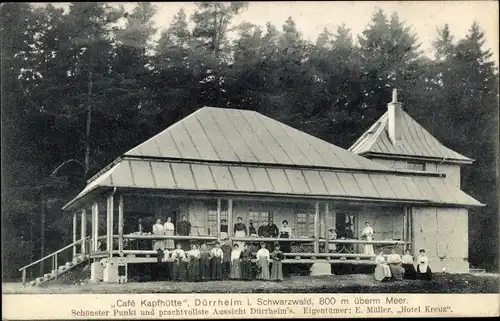 Ak Bad Dürrheim im Schwarzwald, Cafe Kapfhütte