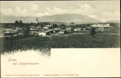 Ak Reigersbeuern Reichersbeuern in Oberbayern, Blick auf den Ort