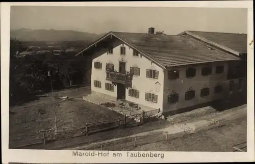 Foto Ak Warngau in Oberbayern, Naturfreundehaus Maroldhof am Taubenberg