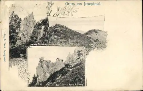 Ak Josefstal Neuhaus Schliersee in Oberbayern, Rauheck, Tanzeck