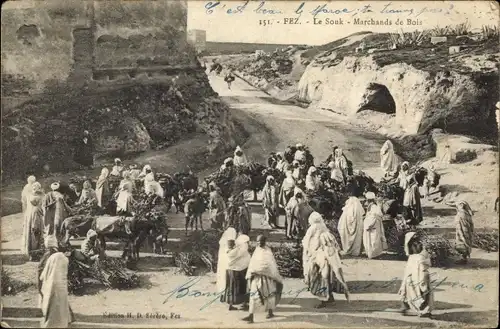 Ak Fès Fez Marokko, Le Souk, Marchands de Bois