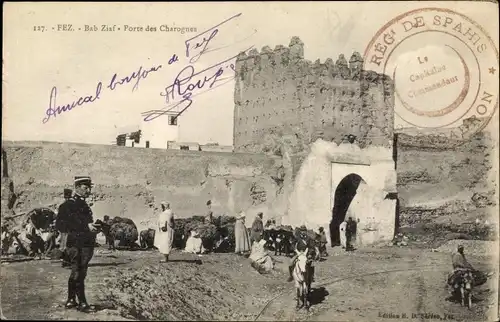 Ak Fès Fez Marokko, Bab Ziaf, Porte Charognes