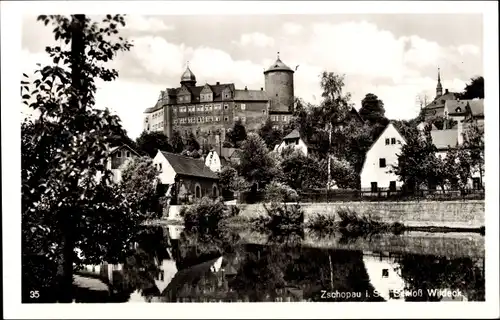 Ak Zschopau im Erzgebirge Sachsen, Schloss Wildeck