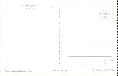 Ak Zschopau im Erzgebirge Sachsen, Teilansicht