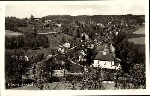 Ak Lückendorf Oybin in Sachsen, Kirche, Blick auf Ortschaft und Umgebung
