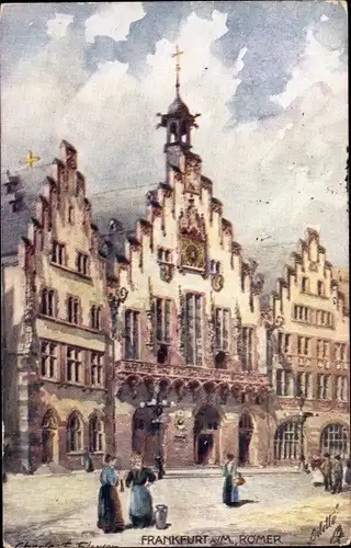 Künstler Ak Flower, Charles, Frankfurt am Main, Römer, Tuck 701