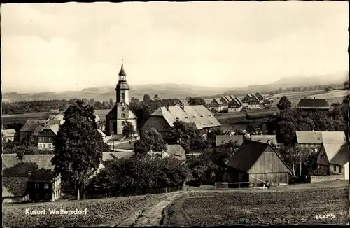 Ak Waltersdorf Großschönau Oberlausitz, Blick auf den Ort